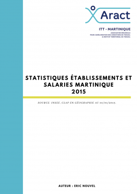 STATISTIQUES ETABLISSEMENTS ET SALARIES MARTINIQUE 2015 2